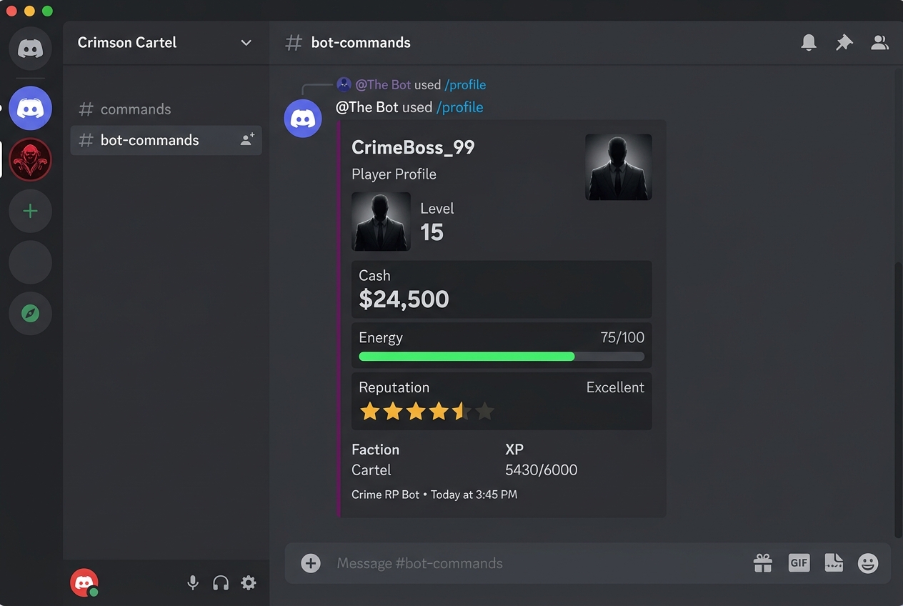 Player profile card